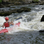 kayak sur la Gartempe en compétition