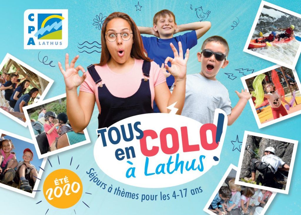 couverture dépliant camps d'été 2020 Lathus